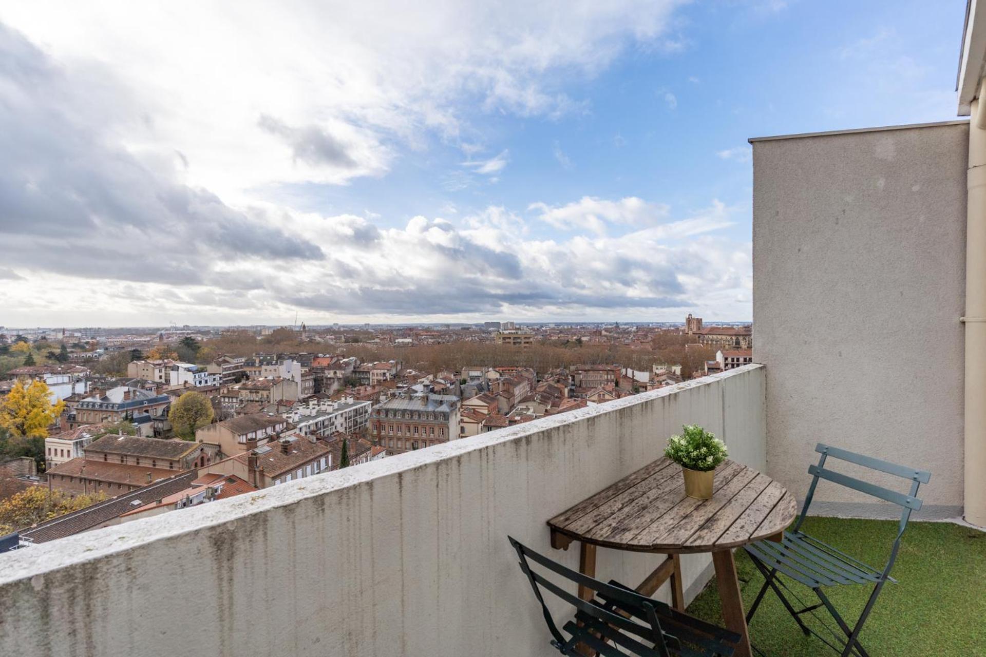 Ferienwohnung Le Panoramique - Clim, Balcon, Superbe Vue, Wifi Toulouse Exterior foto